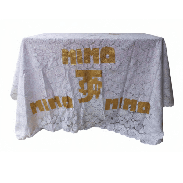 Altar Cloth - white and gold